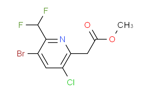 Methyl 3-bromo-5-chloro-2-(difluoromethyl)pyridine-6-acetate