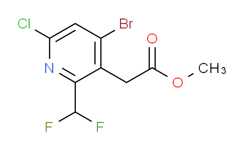 Methyl 4-bromo-6-chloro-2-(difluoromethyl)pyridine-3-acetate
