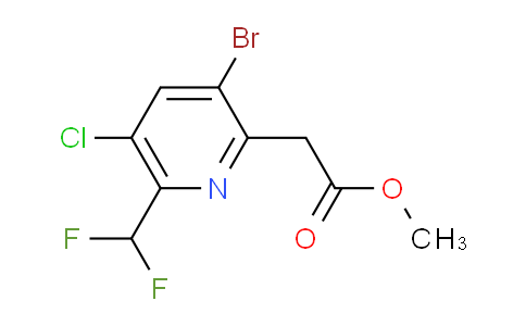 AM128311 | 1806039-63-3 | Methyl 3-bromo-5-chloro-6-(difluoromethyl)pyridine-2-acetate