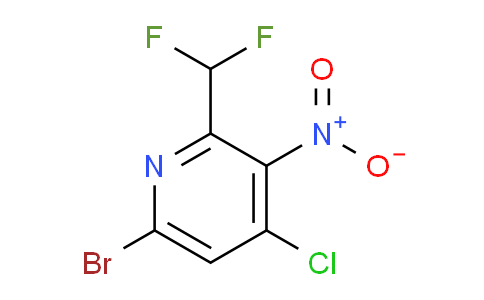 6-Bromo-4-chloro-2-(difluoromethyl)-3-nitropyridine