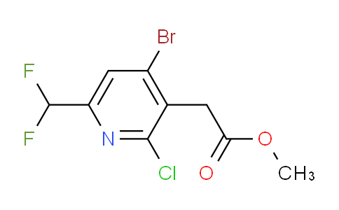 Methyl 4-bromo-2-chloro-6-(difluoromethyl)pyridine-3-acetate