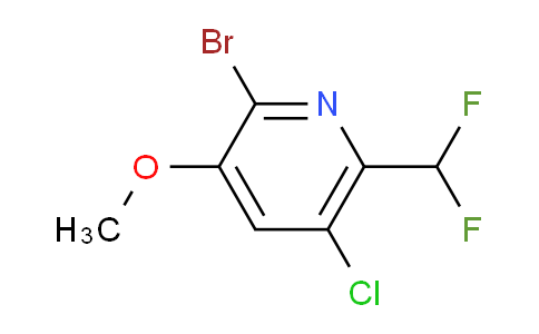 2-Bromo-5-chloro-6-(difluoromethyl)-3-methoxypyridine
