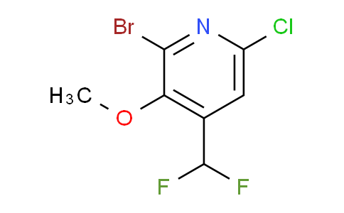2-Bromo-6-chloro-4-(difluoromethyl)-3-methoxypyridine