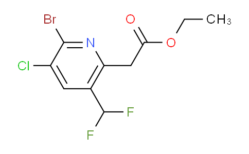AM128351 | 1806844-75-6 | Ethyl 2-bromo-3-chloro-5-(difluoromethyl)pyridine-6-acetate