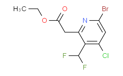 AM128355 | 1805341-60-9 | Ethyl 6-bromo-4-chloro-3-(difluoromethyl)pyridine-2-acetate