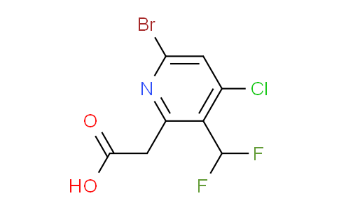 AM128365 | 1805171-70-3 | 6-Bromo-4-chloro-3-(difluoromethyl)pyridine-2-acetic acid