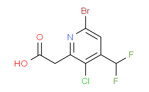 AM128370 | 1805341-00-7 | 6-Bromo-3-chloro-4-(difluoromethyl)pyridine-2-acetic acid
