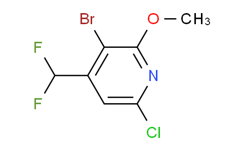 AM128396 | 1804686-47-2 | 3-Bromo-6-chloro-4-(difluoromethyl)-2-methoxypyridine
