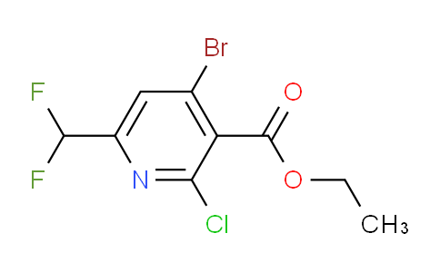 AM128404 | 1805233-64-0 | Ethyl 4-bromo-2-chloro-6-(difluoromethyl)pyridine-3-carboxylate