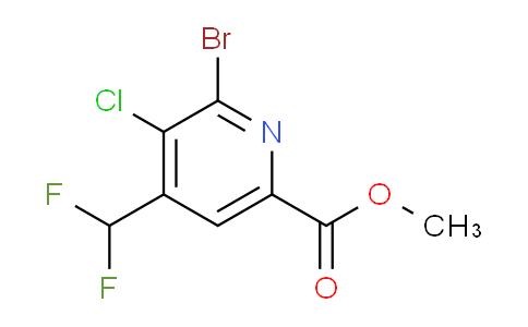 AM128409 | 1804917-37-0 | Methyl 2-bromo-3-chloro-4-(difluoromethyl)pyridine-6-carboxylate