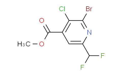 AM128411 | 1805008-81-4 | Methyl 2-bromo-3-chloro-6-(difluoromethyl)pyridine-4-carboxylate
