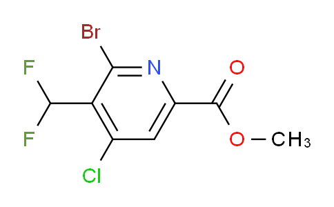 AM128416 | 1805170-38-0 | Methyl 2-bromo-4-chloro-3-(difluoromethyl)pyridine-6-carboxylate