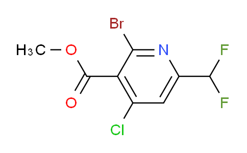 AM128418 | 1805008-95-0 | Methyl 2-bromo-4-chloro-6-(difluoromethyl)pyridine-3-carboxylate