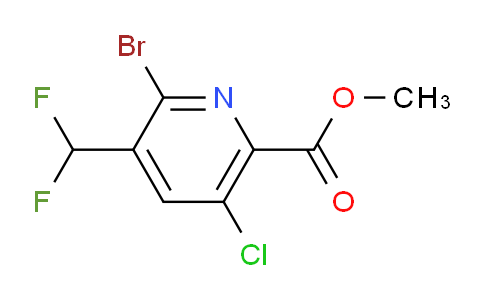 AM128419 | 1805170-48-2 | Methyl 2-bromo-5-chloro-3-(difluoromethyl)pyridine-6-carboxylate