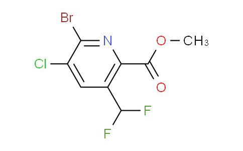 AM128423 | 1805340-28-6 | Methyl 2-bromo-3-chloro-5-(difluoromethyl)pyridine-6-carboxylate