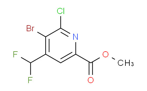 AM128430 | 1805433-75-3 | Methyl 3-bromo-2-chloro-4-(difluoromethyl)pyridine-6-carboxylate