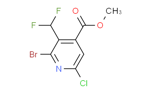 Methyl 2-bromo-6-chloro-3-(difluoromethyl)pyridine-4-carboxylate