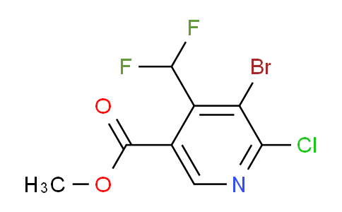Methyl 3-bromo-2-chloro-4-(difluoromethyl)pyridine-5-carboxylate