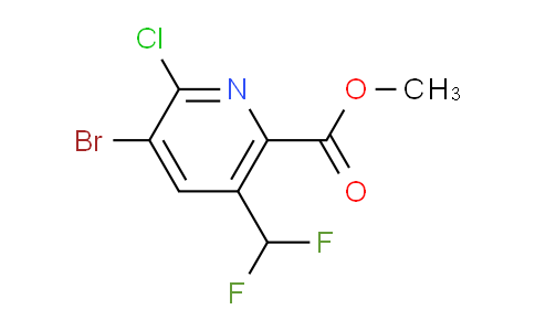 AM128439 | 1805340-49-1 | Methyl 3-bromo-2-chloro-5-(difluoromethyl)pyridine-6-carboxylate