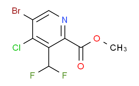 AM128442 | 1805449-49-3 | Methyl 5-bromo-4-chloro-3-(difluoromethyl)pyridine-2-carboxylate