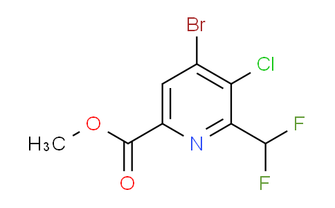 AM128447 | 1806843-70-8 | Methyl 4-bromo-3-chloro-2-(difluoromethyl)pyridine-6-carboxylate
