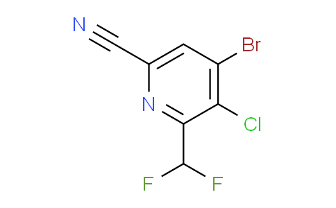 AM128449 | 1805005-31-5 | 4-Bromo-3-chloro-6-cyano-2-(difluoromethyl)pyridine
