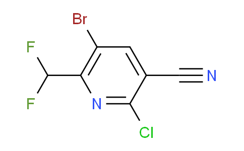 5-Bromo-2-chloro-3-cyano-6-(difluoromethyl)pyridine