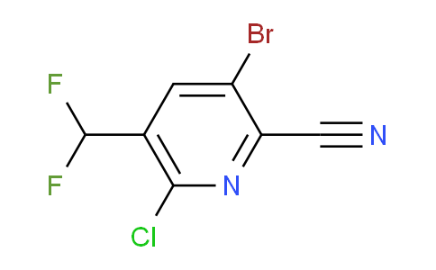 AM128451 | 1805087-75-5 | 3-Bromo-6-chloro-2-cyano-5-(difluoromethyl)pyridine