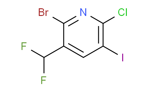 2-Bromo-6-chloro-3-(difluoromethyl)-5-iodopyridine