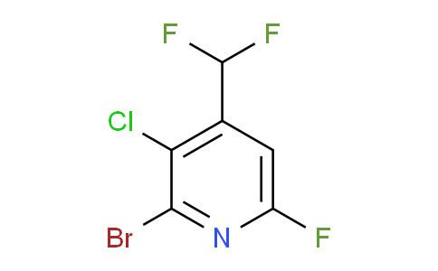 2-Bromo-3-chloro-4-(difluoromethyl)-6-fluoropyridine