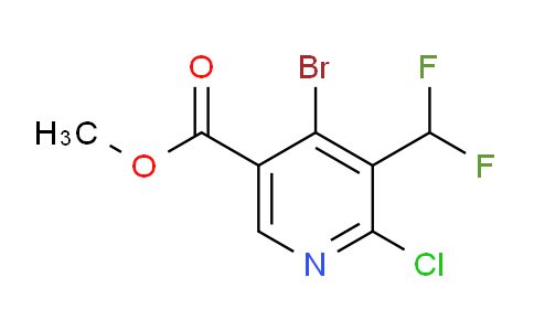 AM128454 | 1805009-35-1 | Methyl 4-bromo-2-chloro-3-(difluoromethyl)pyridine-5-carboxylate