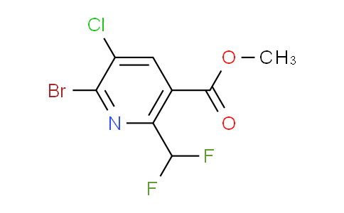 AM128455 | 1805449-13-1 | Methyl 2-bromo-3-chloro-6-(difluoromethyl)pyridine-5-carboxylate