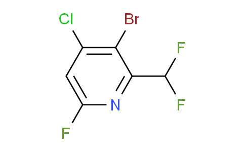 AM128480 | 1805234-48-3 | 3-Bromo-4-chloro-2-(difluoromethyl)-6-fluoropyridine