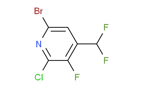 AM128482 | 1804724-60-4 | 6-Bromo-2-chloro-4-(difluoromethyl)-3-fluoropyridine