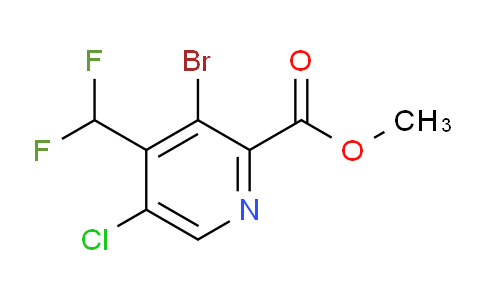 AM128488 | 1805170-92-6 | Methyl 3-bromo-5-chloro-4-(difluoromethyl)pyridine-2-carboxylate