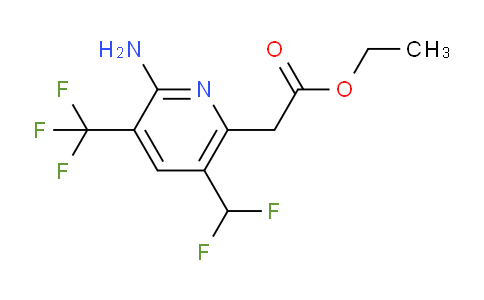 AM128489 | 1805373-00-5 | Ethyl 2-amino-5-(difluoromethyl)-3-(trifluoromethyl)pyridine-6-acetate