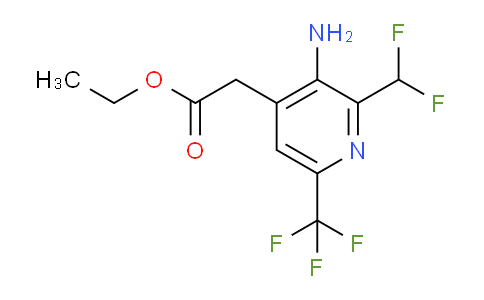 AM128497 | 1803686-87-4 | Ethyl 3-amino-2-(difluoromethyl)-6-(trifluoromethyl)pyridine-4-acetate