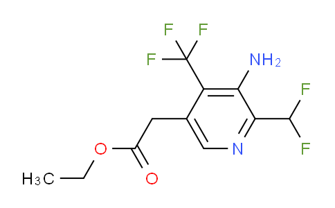 AM128502 | 1804685-17-3 | Ethyl 3-amino-2-(difluoromethyl)-4-(trifluoromethyl)pyridine-5-acetate