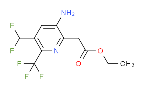 AM128504 | 1805373-06-1 | Ethyl 3-amino-5-(difluoromethyl)-6-(trifluoromethyl)pyridine-2-acetate
