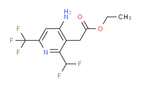 AM128507 | 1806907-06-1 | Ethyl 4-amino-2-(difluoromethyl)-6-(trifluoromethyl)pyridine-3-acetate