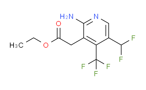 AM128533 | 1805349-46-5 | Ethyl 2-amino-5-(difluoromethyl)-4-(trifluoromethyl)pyridine-3-acetate