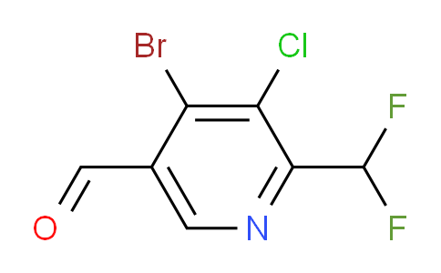 4-Bromo-3-chloro-2-(difluoromethyl)pyridine-5-carboxaldehyde