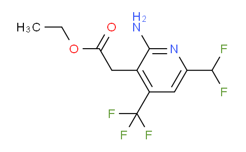 AM128536 | 1806839-94-0 | Ethyl 2-amino-6-(difluoromethyl)-4-(trifluoromethyl)pyridine-3-acetate