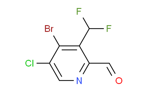 4-Bromo-5-chloro-3-(difluoromethyl)pyridine-2-carboxaldehyde