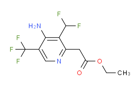 AM128550 | 1806840-51-6 | Ethyl 4-amino-3-(difluoromethyl)-5-(trifluoromethyl)pyridine-2-acetate