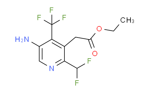 AM128555 | 1806840-60-7 | Ethyl 5-amino-2-(difluoromethyl)-4-(trifluoromethyl)pyridine-3-acetate