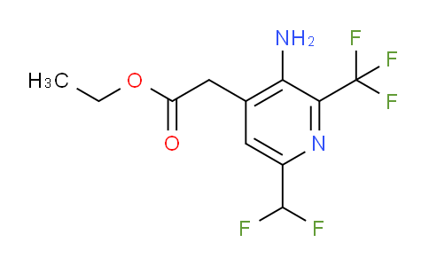 AM128557 | 1805373-09-4 | Ethyl 3-amino-6-(difluoromethyl)-2-(trifluoromethyl)pyridine-4-acetate