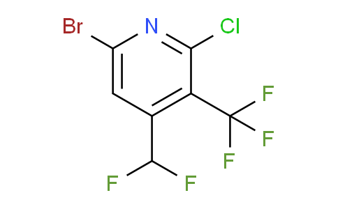 AM128581 | 1803690-88-1 | 6-Bromo-2-chloro-4-(difluoromethyl)-3-(trifluoromethyl)pyridine