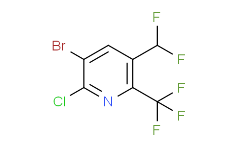 AM128584 | 1806033-13-5 | 3-Bromo-2-chloro-5-(difluoromethyl)-6-(trifluoromethyl)pyridine