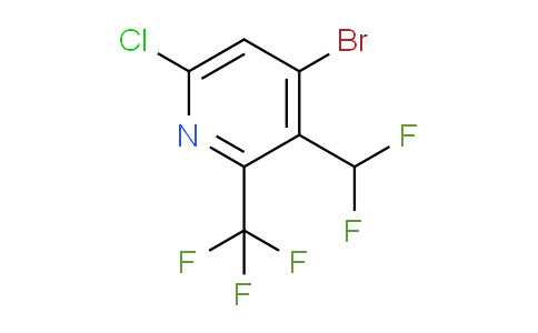 4-Bromo-6-chloro-3-(difluoromethyl)-2-(trifluoromethyl)pyridine